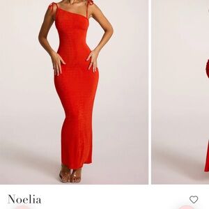 (New with Tags) Noelia Fiery Red Maxi Dress